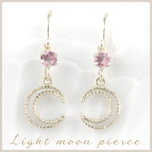ピンクトルマリン フックピアス ホワイトゴールド k18 レディース 10月誕生石 揺れの通販は 26,650円
