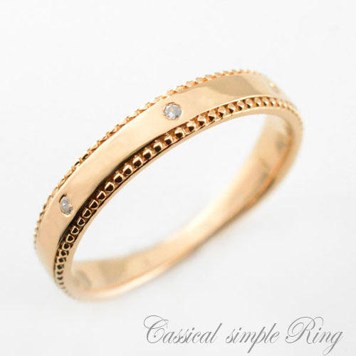k18 0.02ct　デザインリング　#8