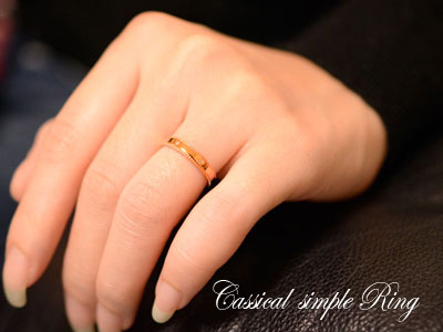 k18 0.02ct　デザインリング　#8 婚約指輪 結婚指輪 エンゲージリング ダイヤモンドリング
