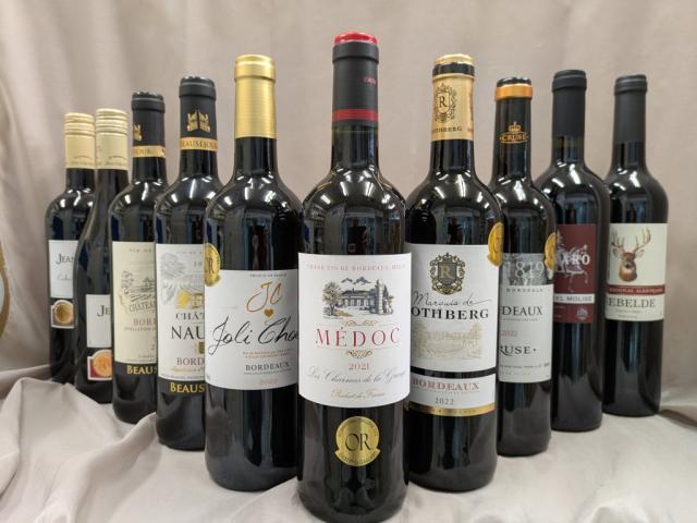 チルド対応格上メドックボルドー含 AO格付..フルボディ金賞受賞など　赤 10本 送料無料 格上メドックボルドー含 フルボディ金賞受賞など 赤 10