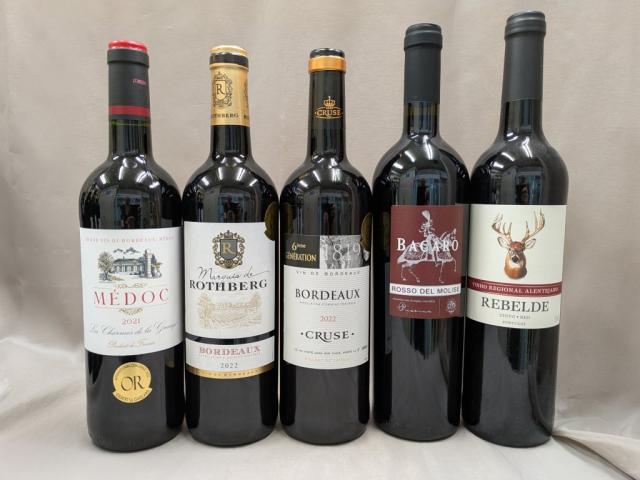 同梱専用　格上メドックボルドー含 AO格付..フルボディ金賞受賞など　赤 10本 送料無料 格上メドックボルドー含 フルボディ金賞受賞など 赤 10