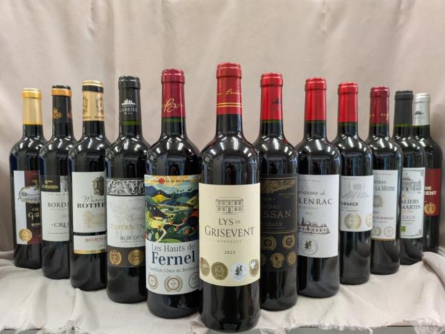 送料無料 ボルドー金賞　AO格付け　赤セレクション 12本セット　750ml （北海道、沖縄は有料）_1