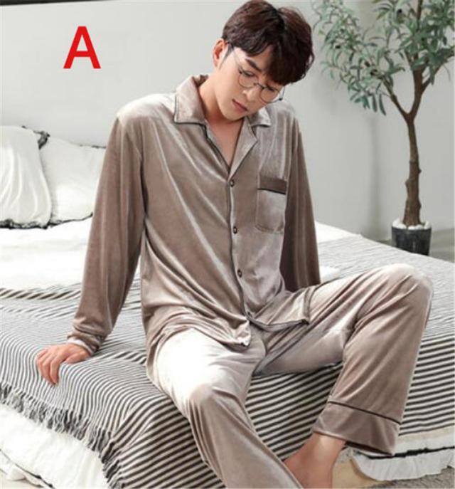 パジャマ メンズ ルームウェア 長袖 上下 セット 普段着 おしゃれ 部屋着 寝間着 寝巻き ナイトウェア 19新作 ベルベットの通販はau Pay マーケット レオレオ Au Pay マーケット店