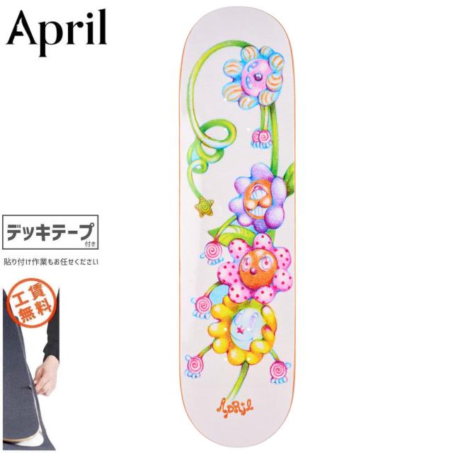 APRIL SKATEBOARDS エイプリル スケートボード デッキ RAYSSA BY EMA GASPAR DECK 8.0インチ NO45
