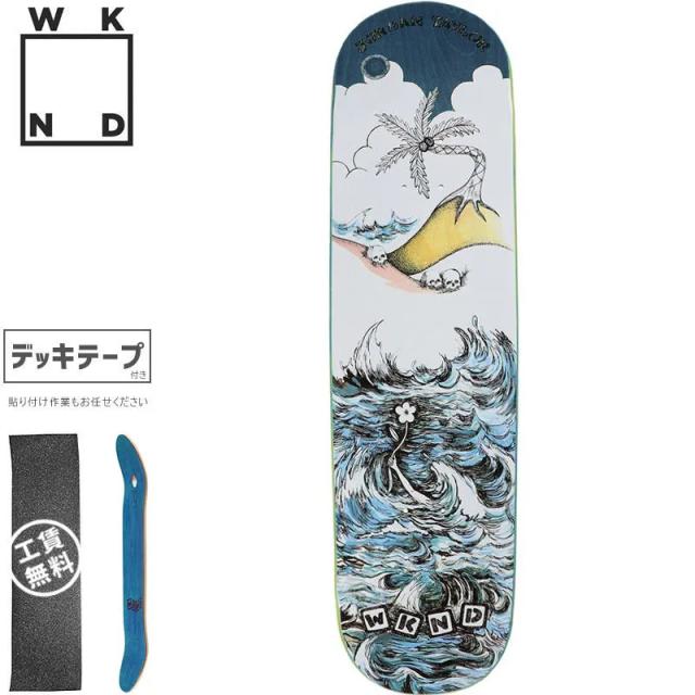 ウィークエンド WKND スケボー デッキ TAYLOR WATER DECK 8.25インチ ブルー NO74
