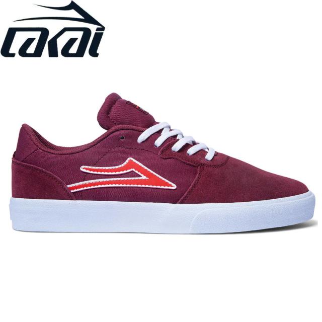 LAKAI LIMITED FOOTWEAR ラカイ スケート シューズ CARDIFF SUEDE バーガンディー NO86