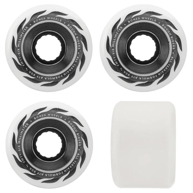 ボーンズ BONES スケボー ウィール ATF ROUGH RIDERS ETERNAL FLAME 80A ホワイト 56mm NO292