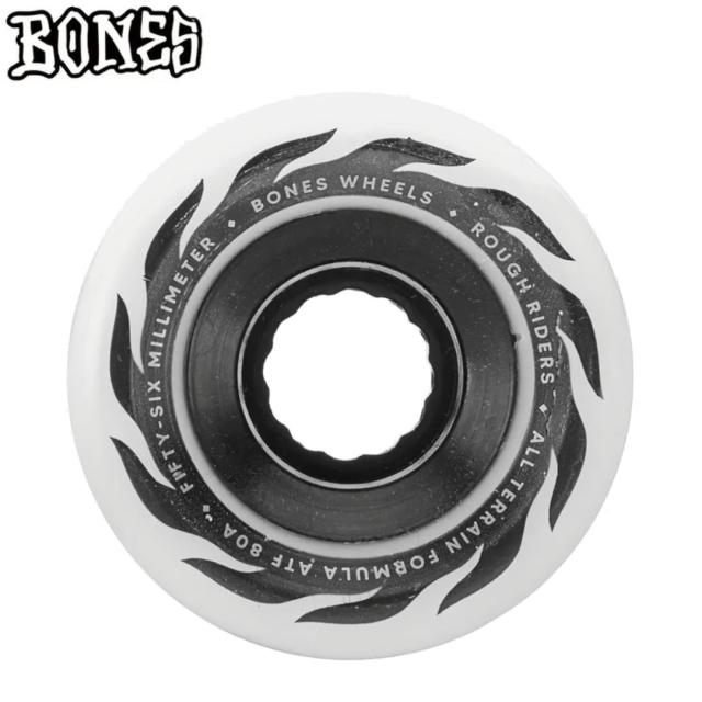 ボーンズ BONES スケボー ウィール ATF ROUGH RIDERS ETERNAL FLAME 80A ホワイト 56mm NO292