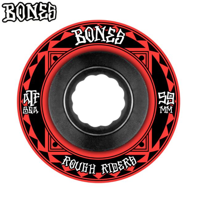 ボーンズ BONES スケボー ウィール ATF ROUGH RIDER RUNNERS 80A レッド 59mm NO293