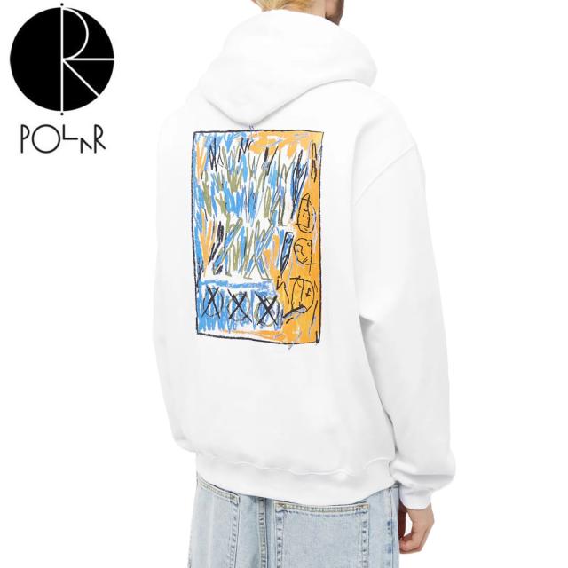 POLAR ポーラー スケボー パーカー CAMPFIRE HOODIE ホワイトNO11
