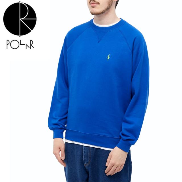 POLAR ポーラー スケボー スウェット DEFAULT CREWNECK ブルー NO14の通販は
