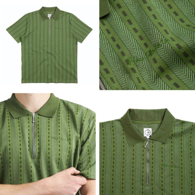 POLAR ポーラー スケボー ジップポロシャツ ROAD ZIP POLO SHIRNO12の