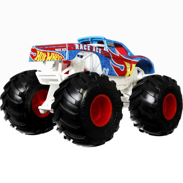 ホットウィール HOT WHEELS USAモデル MONSTER TRUCKS OVERSIZED RACE ACE モンスタートラック レースアース ビークル 1/24 メタル NO02_1