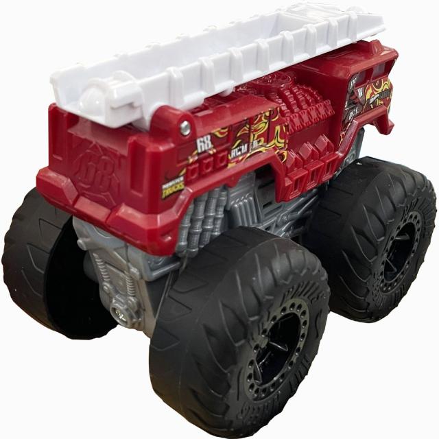 ホットウィール HOT WHEELS USAモデル MONSTER TRUCKS ROARIN WRECKERS 5-ALARM モンスタートラック 1:43 メタル NO07_2