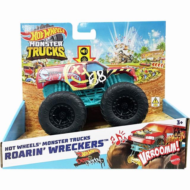 ホットウィール HOT WHEELS USAモデル MONSTER TRUCKS ROARIN WRECKERS DEMO DERBY モンスタートラック 1:43 メタル NO08_4