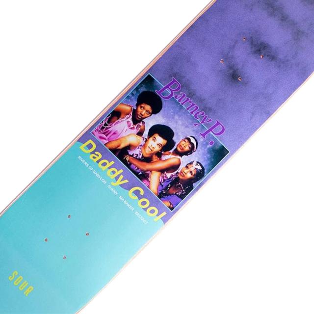 SOUR SOLUTION サワーソリューション スケートボード デッキ BARNEY P 8.25インチ NO7_1