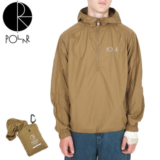 POLAR ポーラー スケボー ジャケット PACKABLE ANORAK JACKET BRASS NO09