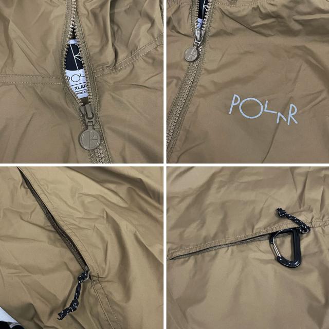 POLAR ポーラー スケボー ジャケット PACKABLE ANORAK JACKET BRASS NO09