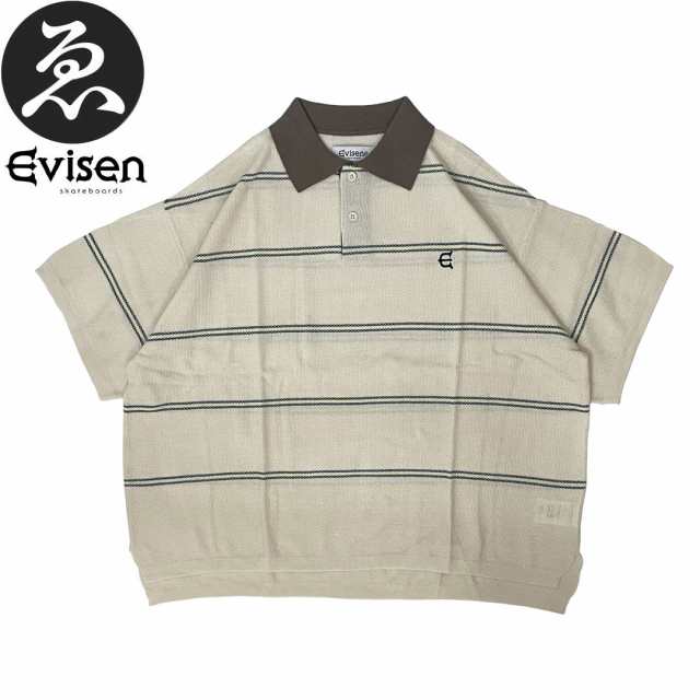 EVISEN エビセン スケボー シャツ BAMBI BORDER KNIT POLO SHIRT