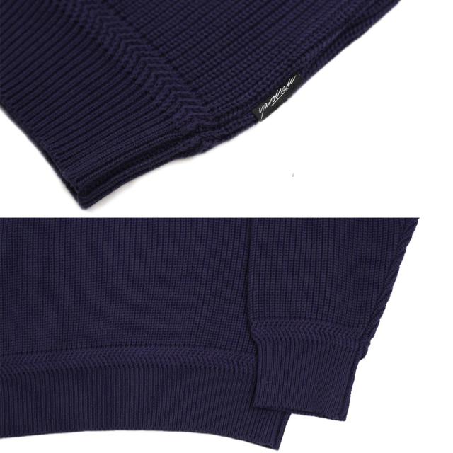 YARDSALE ヤードセール スケートボード ニット セーター RYDER KNIT ネイビー NO07_2