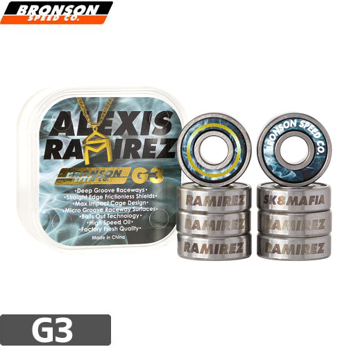 Alexis Ramírez Bronson ベアリング BRONSON ブロンソン スケボー ベアリング ALEXIS RAMIREZ PRO G3