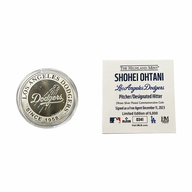 THE HIGHLAND MINT ハイランドミント コイン SHOHEI OHTANI LOS ANGELES DODGERS COIN NO01