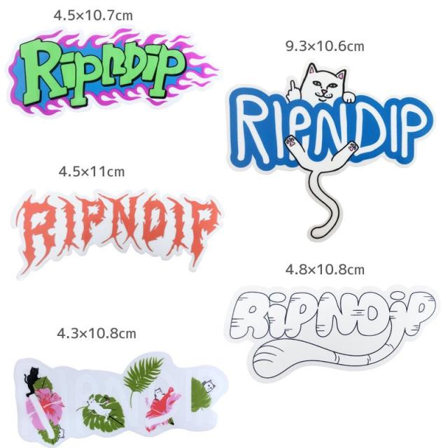 RIPNDIP リップンディップ ステッカー RIPNDIP LOGO STICKER PACK 10枚 