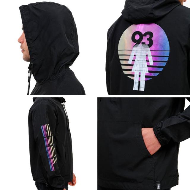 GIRL SKATEBOARD ガール スケートボード ジャケット FUTURE OG ANORAK WINDBREAKER JACKET ブラック NO3_2