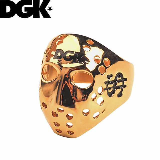 ディージーケー DGK スケボー 小物 アクセサリー MASKED RING ゴールド