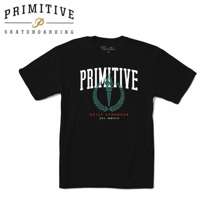 PRIMITIVE プリミティブ スケボー Tシャツ ATHENS TEE ブラック NO36の通販は