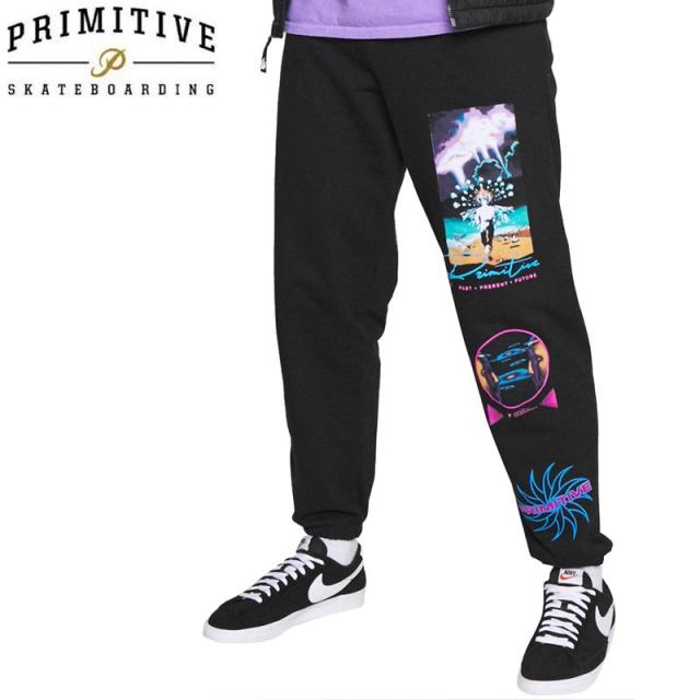 PRIMITIVE プリミティブ スケボー スウェット パンツ SIGNS SWEATPANTS ブラック NO5の通販は