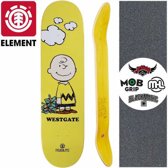 ELEMENT エレメント スケートボード デッキ PEANUTS WESTGATE CHARLIE BROWN DECK 8.0インチ  ピーナッツコラボ NO25の通販はau PAY マーケット - スケートボードショップ砂辺 au PAY マーケット店