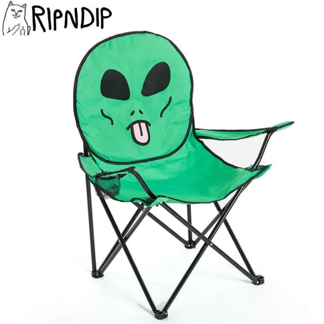 RIPNDIP リップンディップ スケボー ビーチチェア LORD ALIEN BEACH CHAIR 折り畳み椅子 グリーン NO29の通販は 8,400円