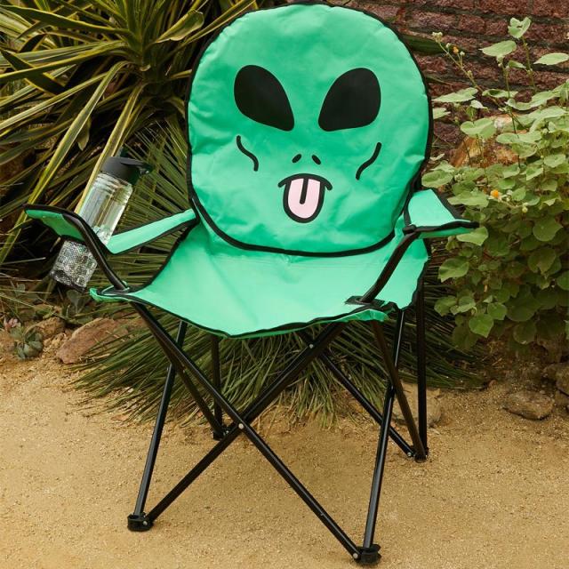 RIPNDIP リップンディップ スケボー ビーチチェア LORD ALIEN BEACH CHAIR 折り畳み椅子 グリーン NO29 RIPNDIP リップンディップ スケボー ビーチチェア LORD ALIEN BEACH
