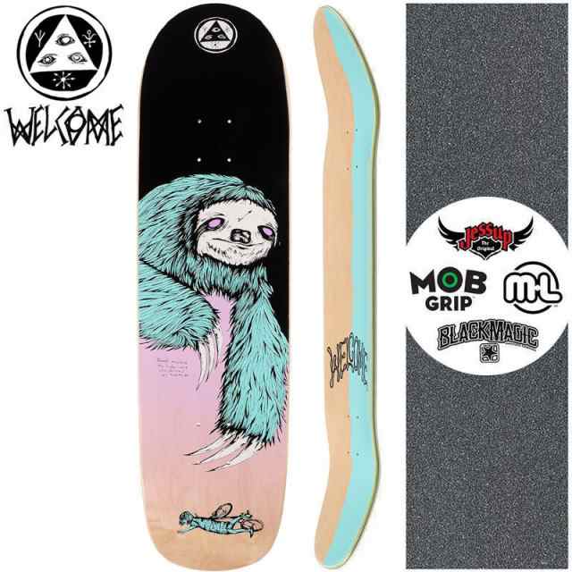 Welcome ウェルカム スケートボード デッキ Sloth On The Son Of Planchette Black Lavender Deck 8 38インチ No52の通販はau Pay マーケット スケートボードショップ砂辺 Au Pay マーケット店