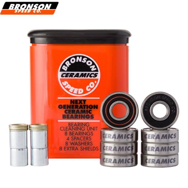 BRONSON ブロンソン スケボー ベアリング CERAMIC BEARINGS CLEANING UNIT セラミックベアリング クリーニング ユニットセット NO9の通販は 12,623円