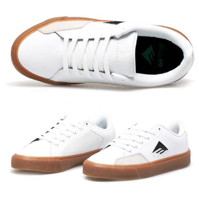 エメリカ EMERICA スケート シューズ TEMPLE WHITE/GUM SHOES レザー