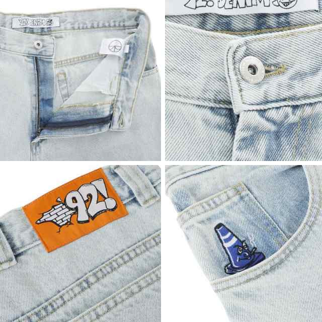 POLAR ポーラー スケートボード ジーンズ 92! DENIM JEAN LIGHT BLUE ライトブルー NO2