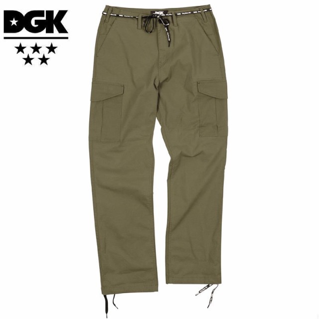 ディージーケー DGK スケボー パンツ O.G.S. CARGO PANTS カーゴパンツ OLIVE オリーブ NO13の通販は