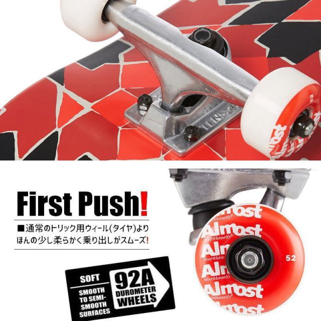 オルモスト ALMOST スケボー コンプリート TILE PATTERN FP COMPLETE