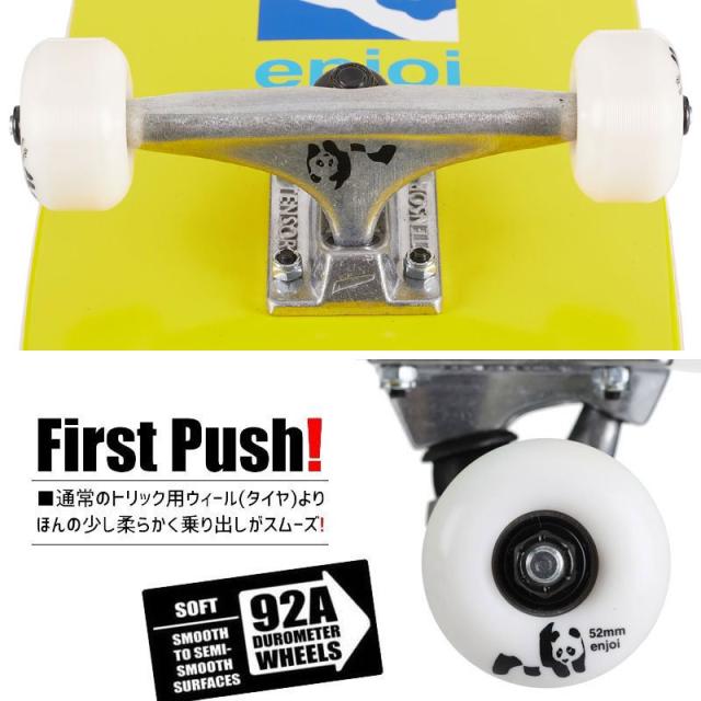 エンジョイ ENJOI スケートボード コンプリート BOX PANDA YELLOW COMPLETE 92A 8.125インチ NO55_1