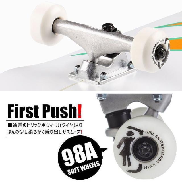 x-girl スケートボード コンプリート サンダートラックninjaベアリング