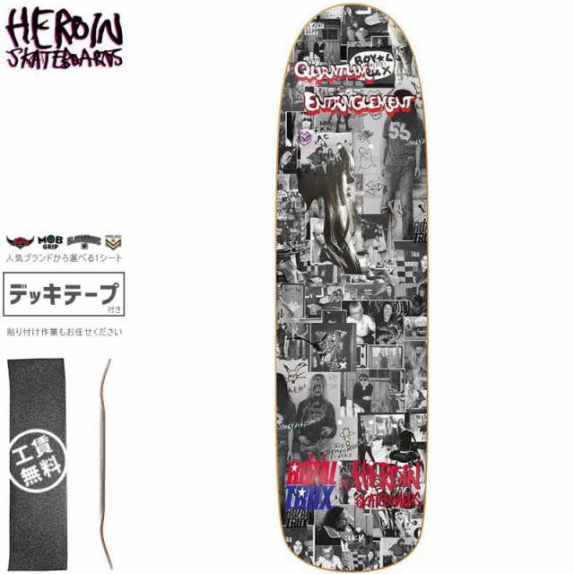 HEROIN SKATEBOARDS ヘロイン デッキ ROYAL TRUX DECK 8.88インチ オールドスクール NO49