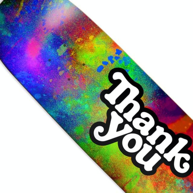 THANK YOU SKATEBOARDS サンキュー スケボー デッキ COLOR BURST LOGO