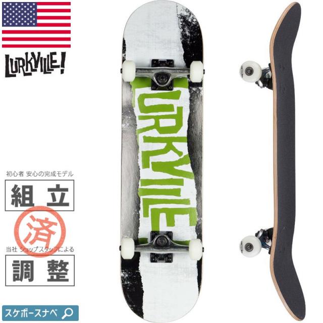 LURKVILLE ラークビル スケボー コンプリート TORN GREEN COMPLETE 8.0インチ NO17の通販は