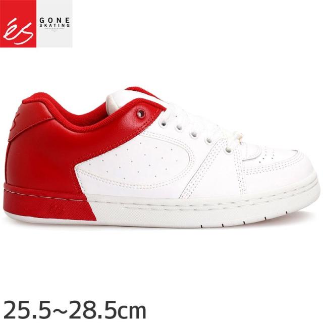 エス ES FOOTWEAR スケートシューズ スニーカー ACCEL OG 170 WHITE BALANCE RED レザー NO141 エス ES FOOTWEAR スケートシューズ スニーカー ACCEL OG 170 WHITE