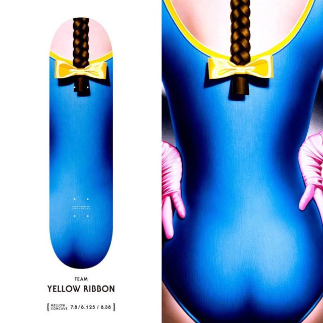 （最終値下げ）Evisen yellow ribbonデッキ 8.125インチ EVISEN エビセン スケートボード デッキ ゑびせん YELLOW RIBBON