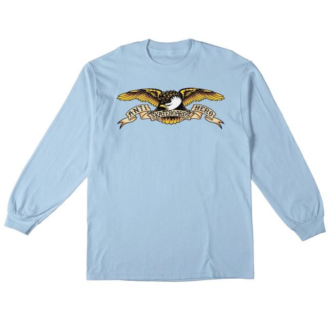 アンタイヒーロー ANTIHERO スケボー ロンT EAGLE LONG SLEEVE LIGHT 