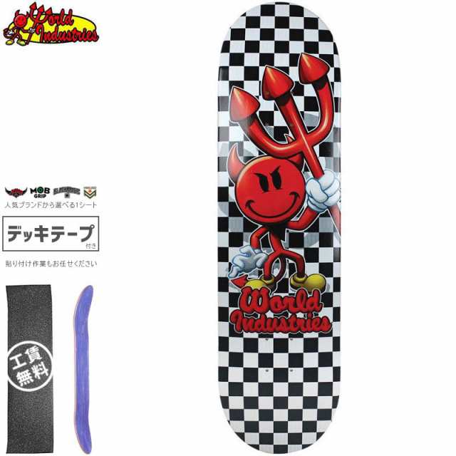 WORLD INDUSTRIES ワールドインダストリー ズ スケボー デッキ DEVIL MAN CHECKERS DECK  8.1インチ/8.25インチ NO22の通販はau PAY マーケット - スケートボードショップ砂辺 au PAY マーケット店 | au PAY  マーケット－通販サイト