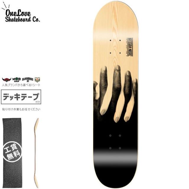 ONE LOVE ワンラブ スケートボード デッキ HOLDING HANDS DECK 8インチ NO11